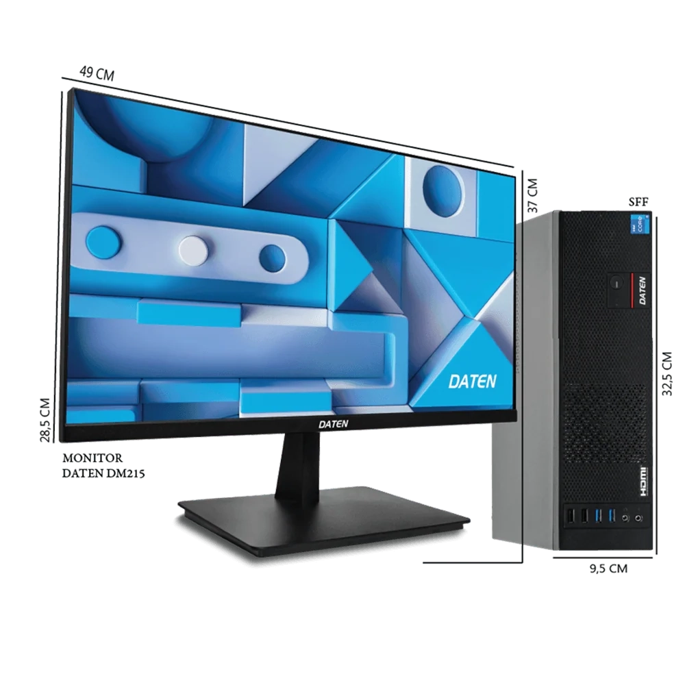 Desktop Daten DC6D-S Intel Core i5 14400T, 8GB, SSD 256GB