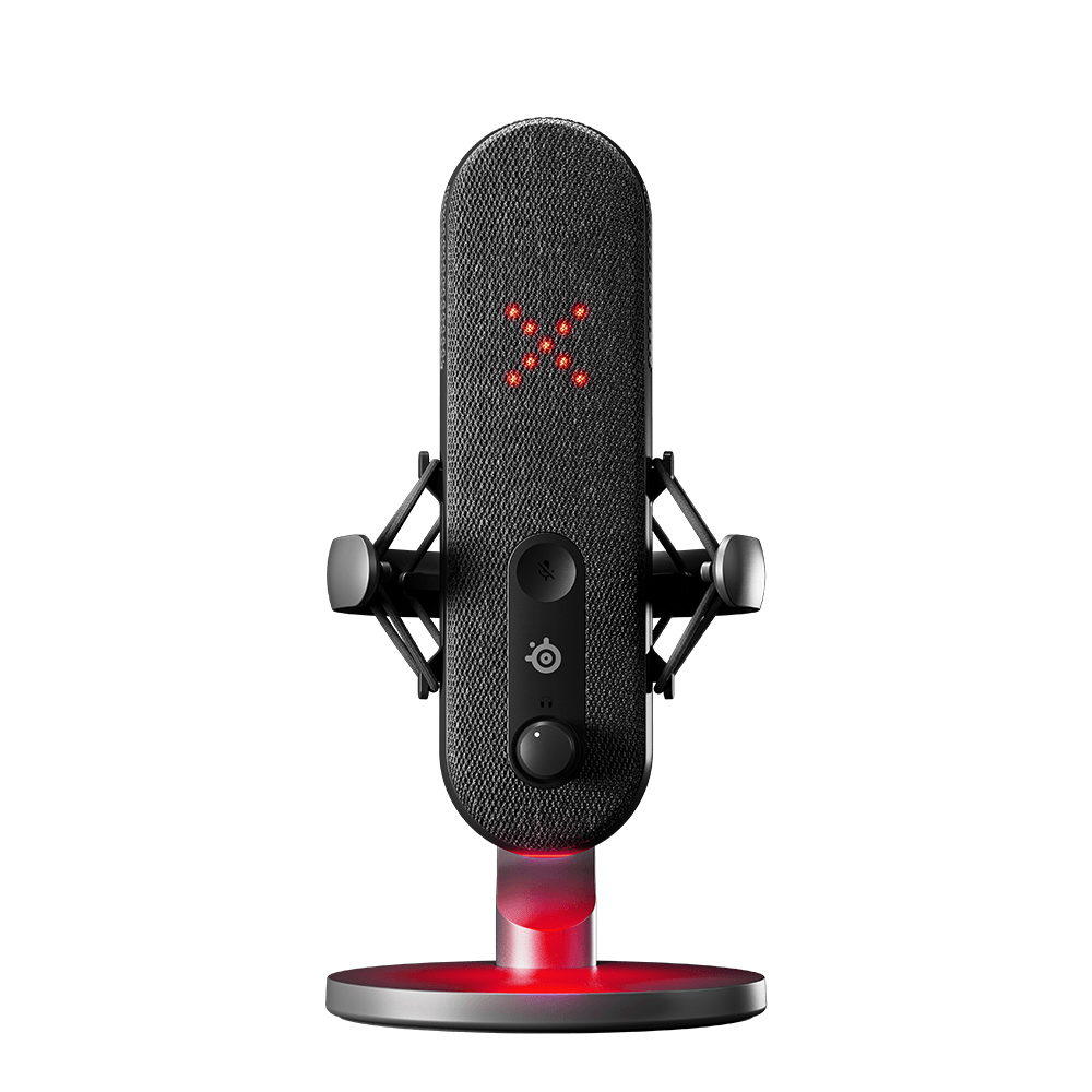 Microfone Alias - Gamer De Mesa Condensador Steelseries Alias, RGB, USB-C - Streamer Podcast - 61601