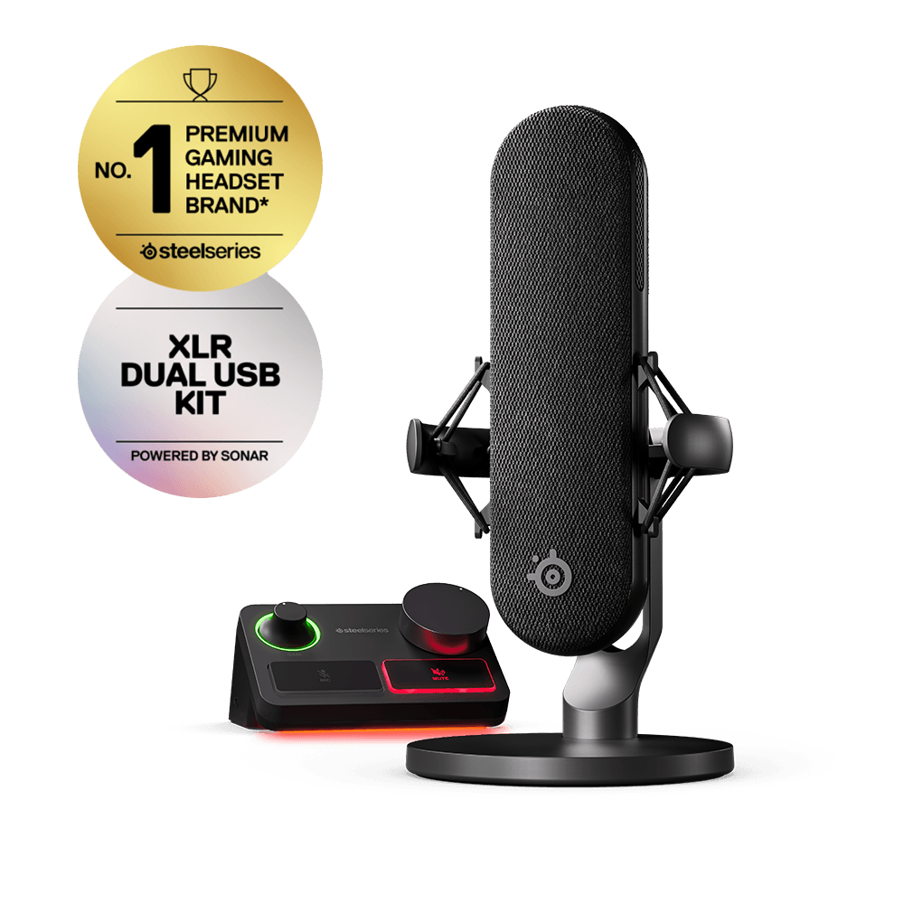 Microfone Alias Pro - Gamer De Mesa Condensador Steelseries Alias Pro, RGB, USB-C - Streamer Podcast - 61596